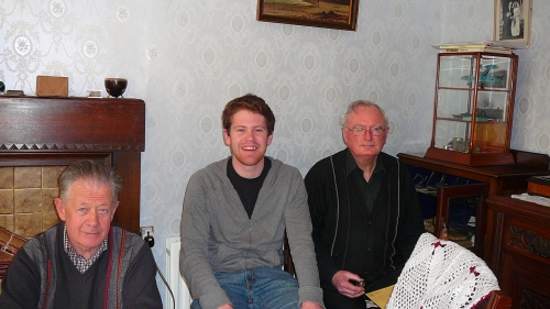 Shane O'Connor, myself, and Father Padraig Sugrue